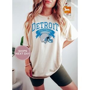 Detroit Lions Shirt, Football Shirt, Vintage Detroit Football Shirt, Unisex Tee